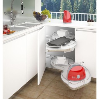 1000 mm Corner Base With 500mm Fascia Nucola Corner Mechanism - Universal Handing