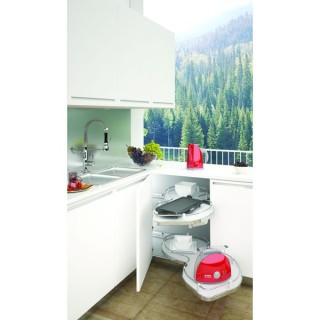 800 mm Corner Base With 400mm Fascia Nucola Corner Mechanism - Universal Handing