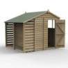 4LIFE Apex Shed 6 x 8 - Single Door - 2 Windows - with LEAN-TO Home Delivery