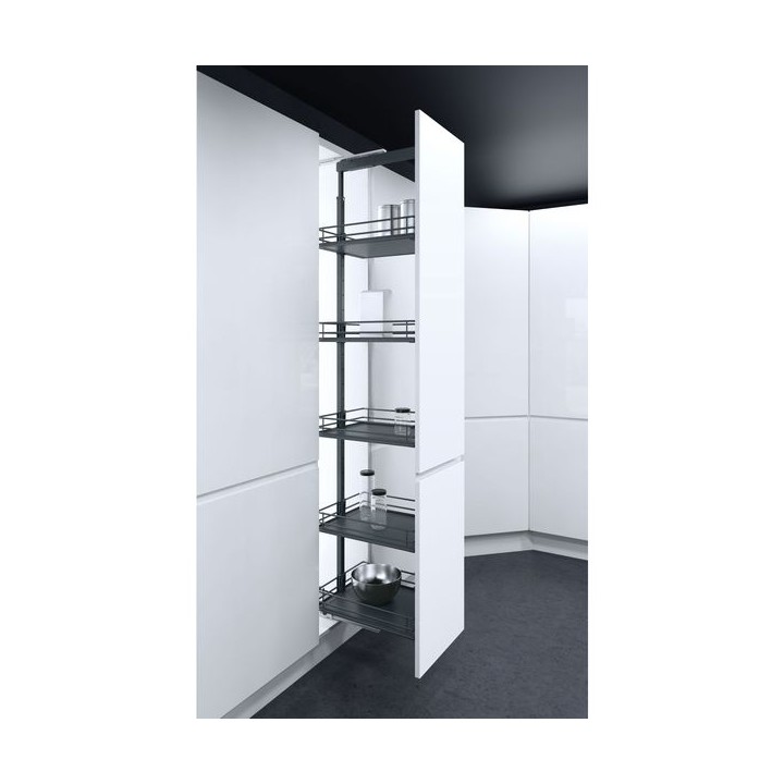 300 mm Larder Pull Out Mechanism with Graphite Baskets - Vauth Sagel