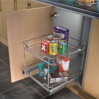 Pull Out Storage with 2 Shelves (300mm Base)