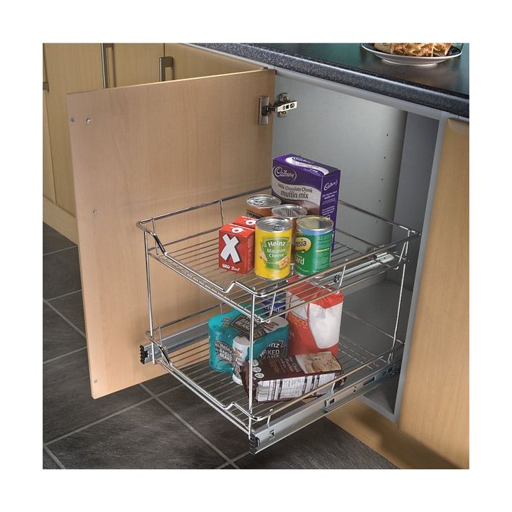 Pull Out Storage with 2 Shelves (300mm Base)
