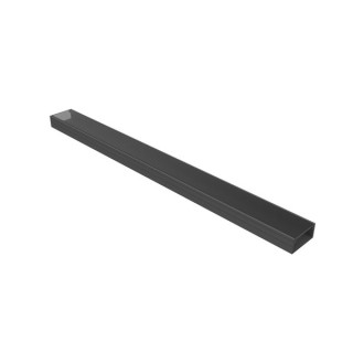 Sensio SE981180 Fino Surface Mounted Profile Black with Mounting Brackets & End Caps 100cm