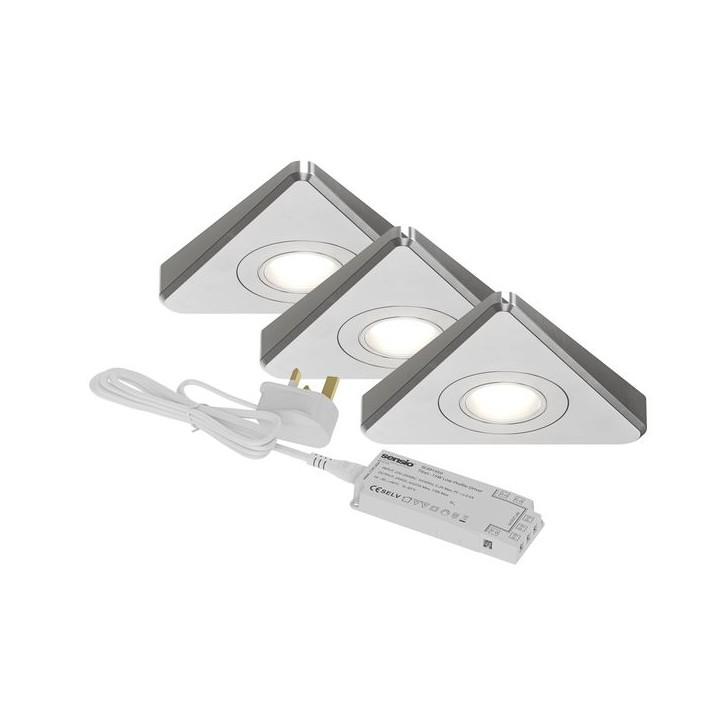 Sensio SE11290N3 Treos Under Cabinet 3 Light Kit Natural White