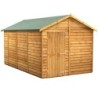 14 x 8 Power Overlap Apex Windowless Shed