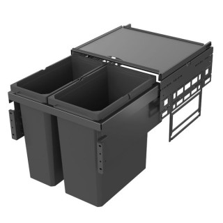 Vauth Sagel Envi Space Pull Out Bin 1 x 21 Litre & 1 x 28 Litre - For 500 Fascia