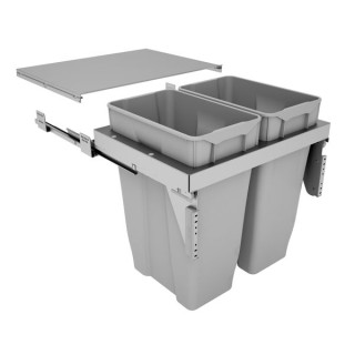 Stanto Pull Out Bin (2 x 35 Litre) - Door Mounted (600mm)