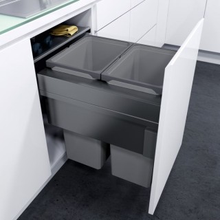 Vauth Sagel Envi Space Xx Pull Out Bin 2 x 32 Litre - For 500 Fascia