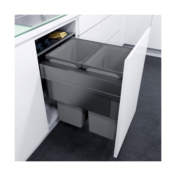 Vauth Sagel Envi Space Xx Pull Out Bin 2 x 32 Litre - For 500 Fascia