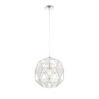 Endon Hex Pendant Light Chrome Plated