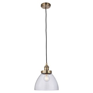 Endon E27 Hansen Pendant Light Antique Brass ED-77272