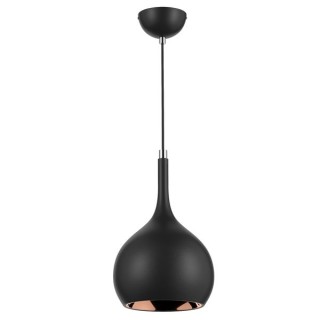 Sycamore Parma Pendant Light Matt Black & Copper