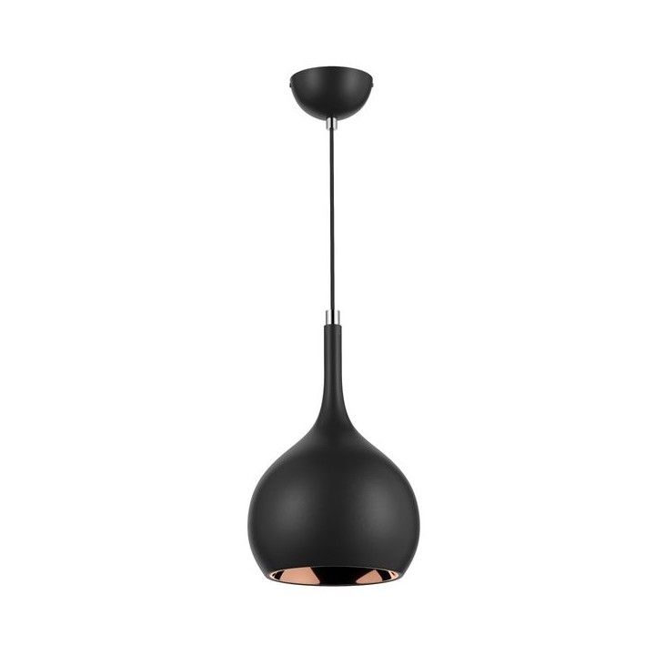 Sycamore Parma Pendant Light Matt Black & Copper