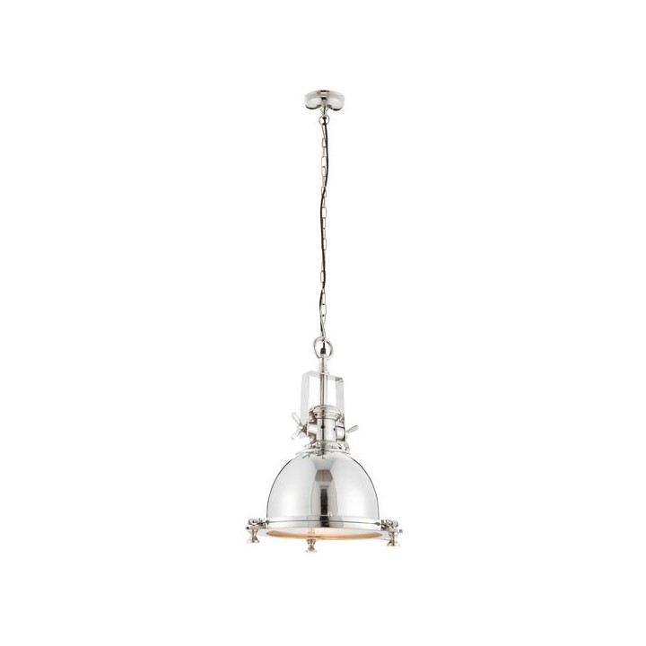 Endon Fenton Pendant Light Bright Nickel