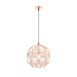 Endon Hex Pendant Light Copper