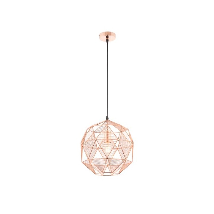 Endon Hex Pendant Light Copper