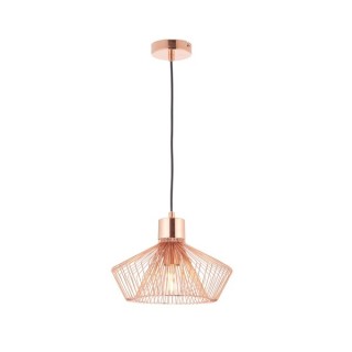 Endon Gabbia Pendant Light Copper