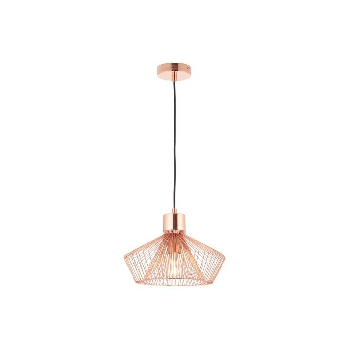Endon Gabbia Pendant Light Copper