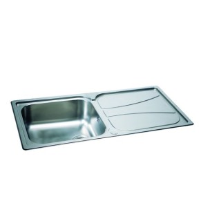 Carron Phoenix Zeta 1 Bowl Inset Stainless Steel Kitchen Sink