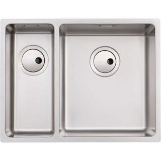 Abode Matrix R15 1.5 Bowl Undermount Stainless Steel Left Hand Drainer Kitchen Sink