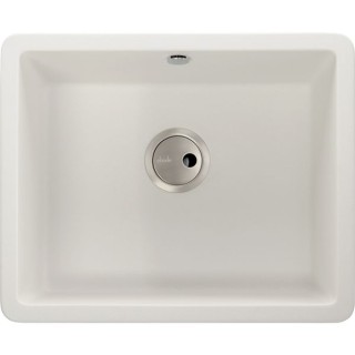 Abode AW3127 Matrix SQGR15 1.0 Bowl Undermount Or Inset Kitchen Sink White Granite