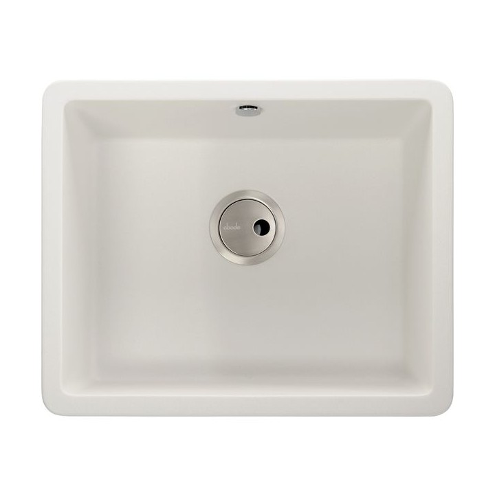 Abode AW3127 Matrix SQGR15 1.0 Bowl Undermount Or Inset Kitchen Sink White Granite