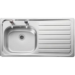 Leisure Lexin 2 Tap Inset Stainless Steel Right Hand Drainer Kitchen Sink LN95L