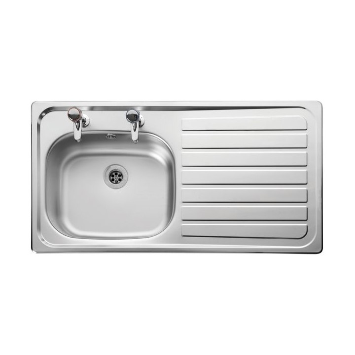 Leisure Lexin 2 Tap Inset Stainless Steel Right Hand Drainer Kitchen Sink LN95L