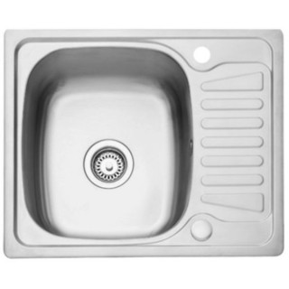 Leisure CPTSQ580/ Compact Square Single Bowl Reversible Sink Stainless Steel 580 x 450mm