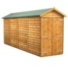 16 x 4 Power Overlap Apex Double Doors No Windows