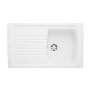 Rangemaster Tenby Single Bowl Reversible Inset Sink White 850 x 500mm