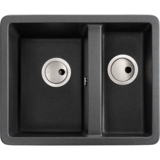Abode Matrix 1.5 Bowl Undermount Black Composite Kitchen Sink