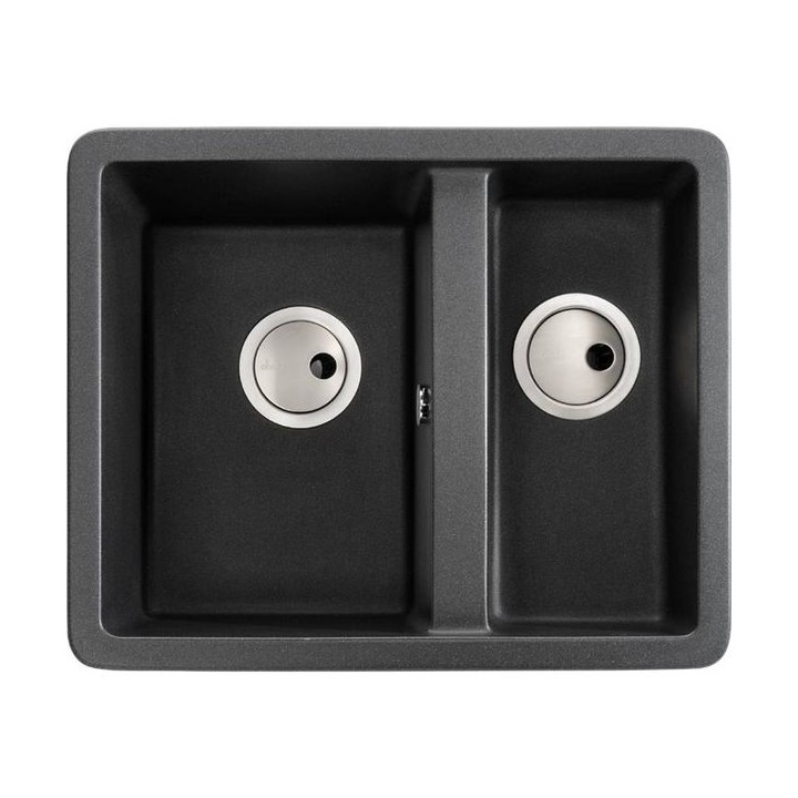 Abode Matrix 1.5 Bowl Undermount Black Composite Kitchen Sink