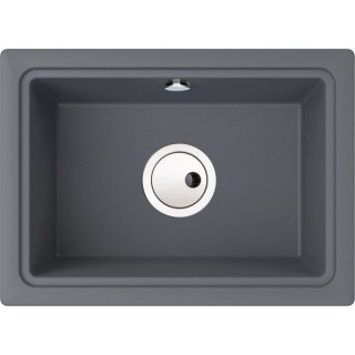 Abode Denton 1 Bowl Undermount Grey Metallic Composite Kitchen Sink