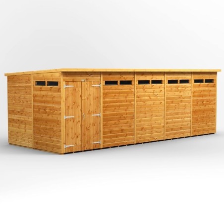 20 x 8 Power Pent Double Door Security Shed
