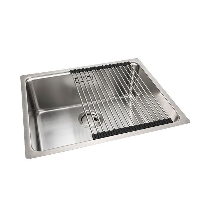 Abode AX2506 System Sync Drainer Or Roll Up Trivet Stainless Steel