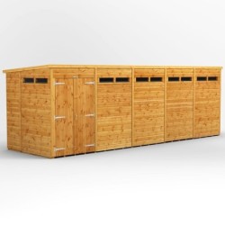 20 x 6 Power Pent Double Door Security Shed
