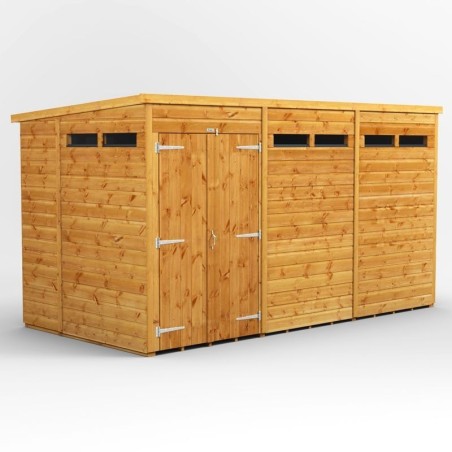 12 x 6 Power Pent Double Door Security Shed