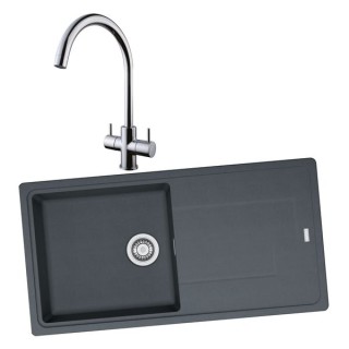 Franke Titan 1 Bowl Inset Graphite Grey Composite Kitchen SINK