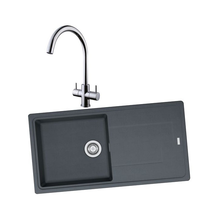 Franke Titan 1 Bowl Inset Graphite Grey Composite Kitchen SINK