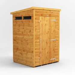 4 x 4 Power Pent Security Shed