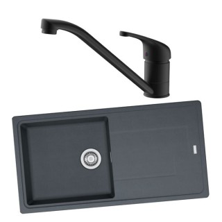 Franke Titan 1 Bowl Inset Graphite Grey Composite Kitchen SINK