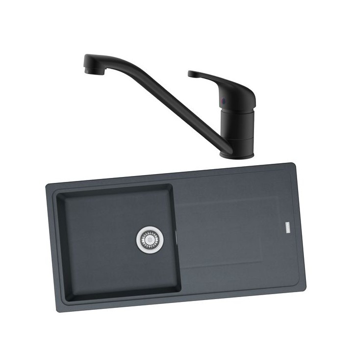 Franke Titan 1 Bowl Inset Graphite Grey Composite Kitchen SINK