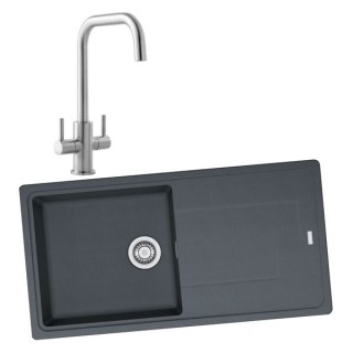 Franke Titan 1 Bowl Inset Graphite Grey Composite Kitchen SINK