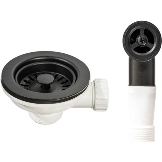 Abode AX1144 Waste with Round Overflow Matt Black