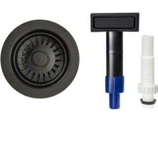 Abode AX1153 Waste with Wide Overflow Matt Black