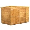 10 x 6 Power Overlap Pent Double Doors No Windows
