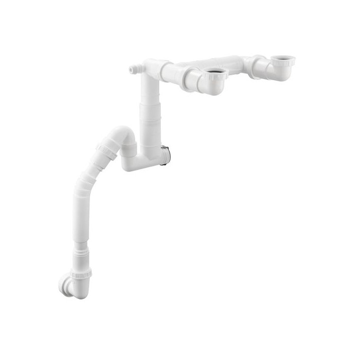 Leisure Rapid Fit Plumbing Waste Kit 1.5 Bowl White