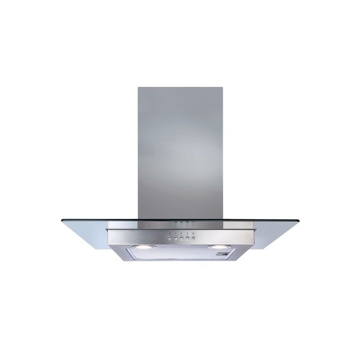 CDA ECN62SS 60cm Flat Glass Cooker Hood Stainless Steel