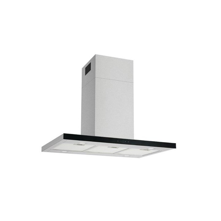 CDA EVPK92SS 90cm Linear Island Cooker Hood Stainless Steel